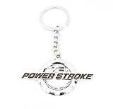 1 NEW CHROME FORD CUSTOM 7.3L F250 F350 POWERSTROKE KEY CHAIN BADGE EMBLEM
