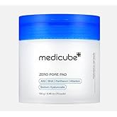 Medicube Zero Pore Pads 2.0 - Dual-Textured Facial Toner Pads for Exfoliation and Minimizing Pores with 4.5% AHA Lactic Acid