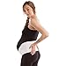 GABRIALLA Elastic Pregnancy Belly Band for Pregnant Women, Baby Safe Design, Adjustable & Breathable Maternity Belt, Improve Posture and Relieves Back, Joint, & Hip Strain (MS-96 White, M)