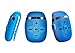 8GB swimming mp3 player with short cord headphones - (3 type underwater), one more audio extension cord for sort of sports,Shuffle feature -Blue