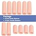 JKcare 12 Pack Gel Finger Caps, Silicone Finger Protectors Sleeves - Covers to Protect Fingertips and Provide Pain Relief from Cracking, Hand Eczema (Cots)