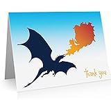 Little Notes by Comptime Dragon Thank You Cards (12 Cards and Blank Envelopes)