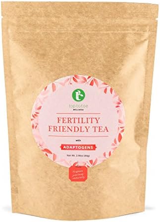 Top to Toe Wellness Fertility Friendly Tea | Pre-Conception Tea to Help Balance Your Hormones and Regulate Your Cycle Naturally | with Raspberry Leaf, Chasteberry and Goji Berry | Loose Leaf 84 Grams