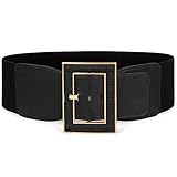 Women Wide Belt Stretch Elastic Band Wrap Cinch Retro High Waist Dress Belt S