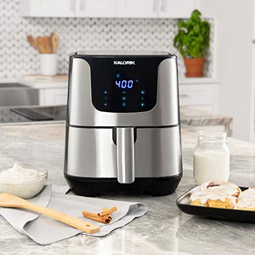 Kalorik Digital Air Fryer Pro FT 47477 SS, 6 Quart Oilless Air Fryer XL