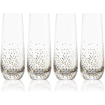 View Glitter Stemless Champagne Flutes Pics