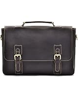 Hølssen Satchel Briefcase Messenger 15" Laptop Genuine Leather Men Bag