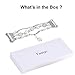 fastgo Compatible for Fitbit Ionic Bracelet Bands, Replacement Band Feminine Handmade Artificial Bling Wristband for Women (White)