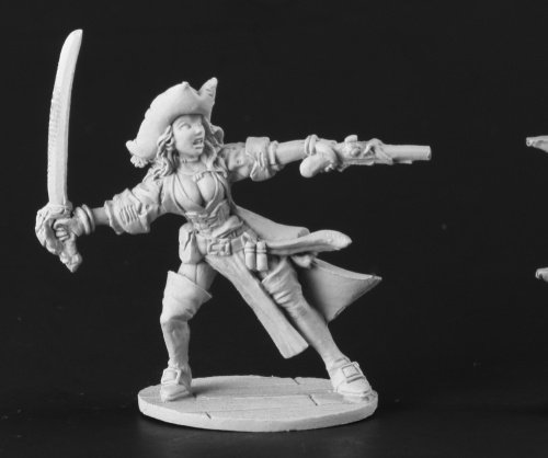 Dark Heaven Legends Elizabeth Pirate Captain Miniature Reaper