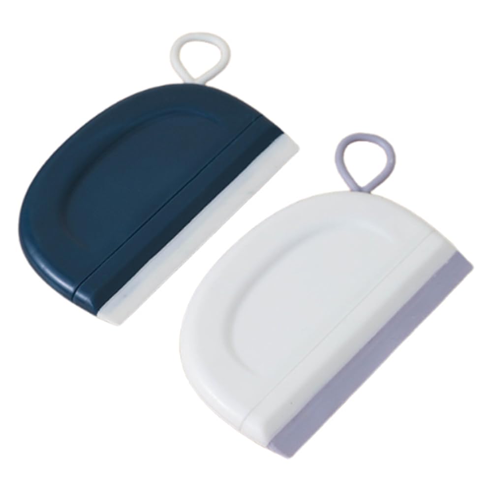 2x Shower Squeegee,small squeegee,car window squeegee,Mini Flexible Silicone Scraper for Shower Doors, Windows, Glass, Bathroom & Kitchen Cleaning