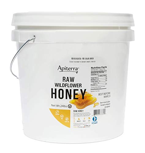 Apiterra - Raw Honey 100% Pure Oun And Unfiltered 8 Under Blast Sales Natural
