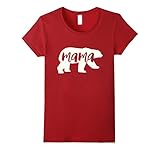 Women's mama bear shirt white Small Cranberry