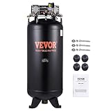 VEVOR 80 Gallon Air Compressor, 6.5HP 15.5SCFM@90