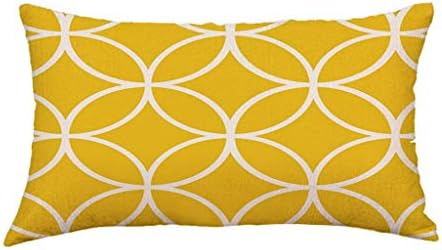 2019HoHo Square Pillowcases Soft Sofa Cushion Fashion Geometric Short Plush Throw Pillow Cover Hold Pillow Case for Bedroom Car Decoration 11.8x19.7 Inch