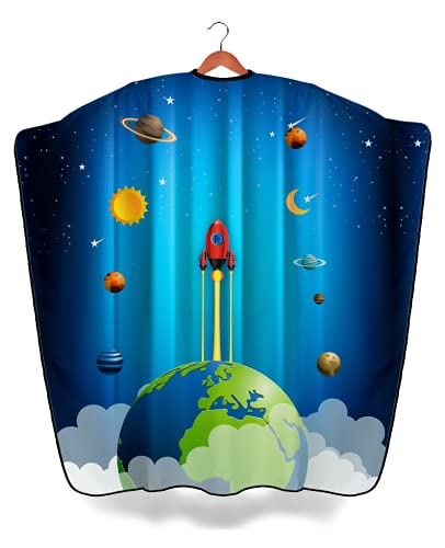 Barbermood Professional Hair Design Salon Cape for Kids Hairdressing Cape Barber Cape Kids Hairdressing Capes Hairdressing Supplies 90cm x 120cm Waterproof Breathable Adjustable Washable