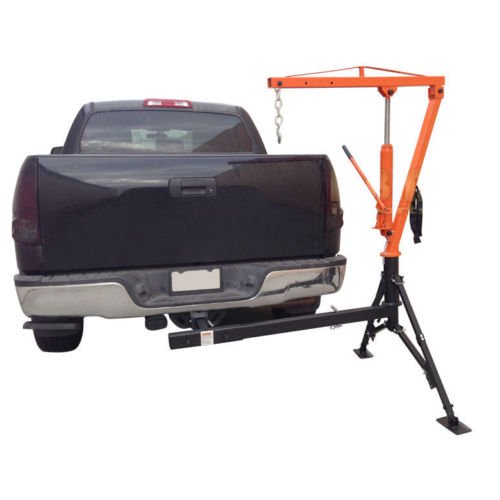 Hydraulic Hitch Mounted Truck Crane Hoist Lift 1000 LBs Capacity Buy