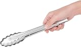 Nisbets Essentials Catering Tongs 245 mm Stainless Steel DF668 view 2