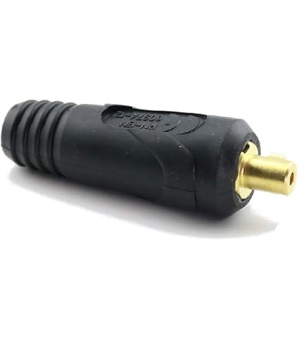 Chapado en Laton ゴールド　D 273483 Miller 25mm Flow Through Dinse Connector - Amazon.com