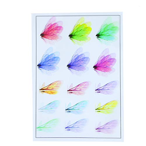 Monrocco 5 Sheets(75 pcs) Lifelike 3D Colorful Dragonfly Filler for Epoxy Resin Jewelry Making