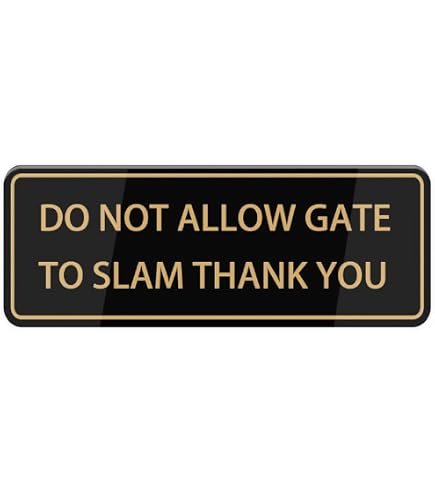 Yuzkouge Türschild „Please Close The Door Gently“ – 2 Stück, 25,4 X 17,8 Cm, Rostfreies Aluminium, Wetterfest, Leicht Zu Montieren