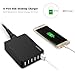 WAWO 35W 6 Port, 1 Qualcomm 2.0 Quick Charge Port Smart USB Wall Charger - Black