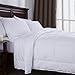 puredown® All Season Quilted Down Alternative Duvet Insert with Corner Tabs, Full/Queen Size (90x90 inch, White)