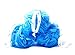 3 Pack - Luxury Body Wash Sponges - Exfoliating Shower Puffs for Sensitive Skin with a Nice Convenient Packaging for Storing loofahs - Perfect Gift, Light Blue