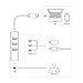 Hhusali 3-Port USB-C to USB 3.0 Aluminum Portable Data Hub, with 10 Mpbs, 100 Mbps, 1000 Mbps, or 1 Gigabit Network Adapter with Ethernet Port, for MacBook Pro 2016, ChromeBook, XPS and More