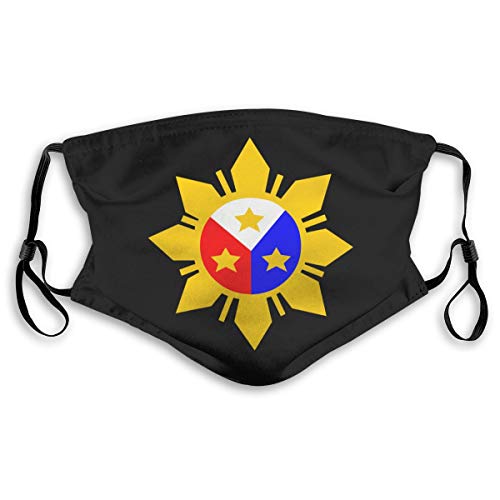 Filipino Philippine Flag Face Mask Adjustable Earloop Face Travel Masks Anti Dust Reusable
