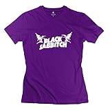 Hoxsin Women's 1107 Black Sabbath Hot Topic Casual T Shirt Purple US Size M