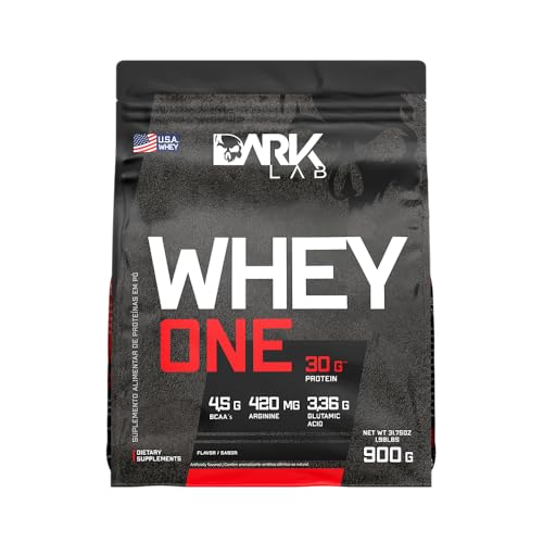 Whey One Concentrado Dark Lab Refil 900g, Baunilha, Ganho de Massa Muscular