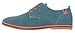 Serene Men's Casual Leather Lace Up Soft Breathable Fashion Oxfords (7.5D(M)US, green)