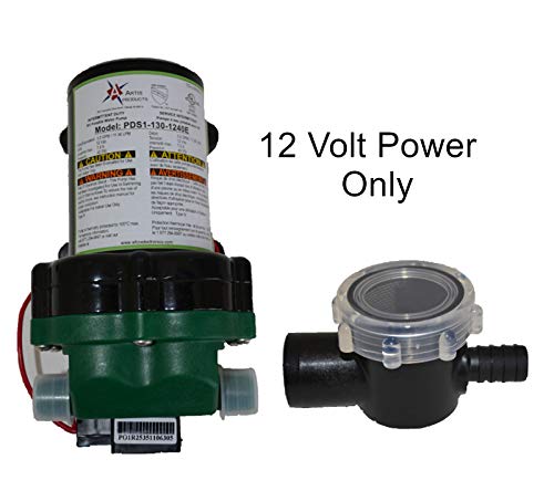 Class A Customs 30 Gallon Fresh Water Holding Tank NSF/FDA Approved BPA Free with Basic Plumbing Kit and WFCO 12 Volt Pump rv Concession Trailer T-3000-BPK-12WFCO