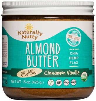 Naturally Nutty - 15oz. ORGANIC Cinnamon Vanilla Almond Butter