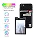 [2pc] Phone Card Wallet - Ultra-Slim Self Adhesive Double Secure RFID-Blocking Phone Pocket,Credit Card Holder Sleeves Phone Wallet Sticker for All Smartphones (Black)