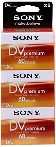 Sony-5DVM60PRR-Premium-Digital-Video-Cassette-Brick-5-Pack
