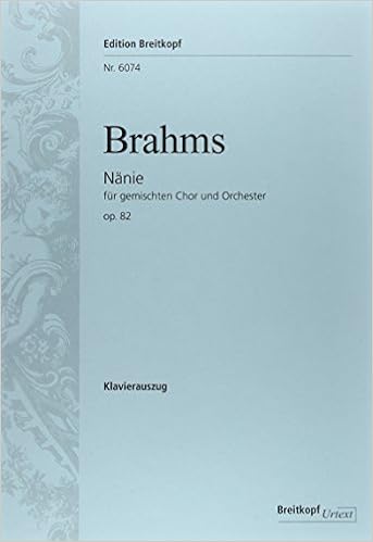 ブラームス 悲歌 Op 独語 英語 ブライトコップ ヘルテル社 合唱作品 Amazon Com Books