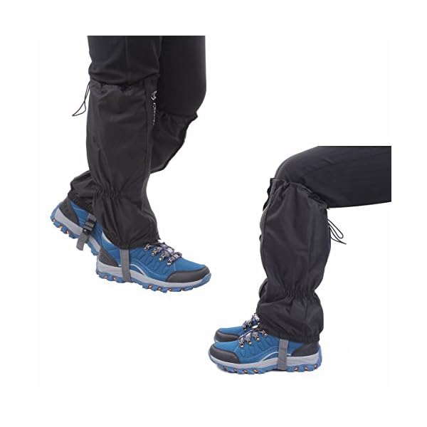 Macksi-Outdoor-Unisex-Waterproof-Camping-Hiking-Gaiters-High-Leg-Cover-1pair-with-a-Free-Shoe-Bag