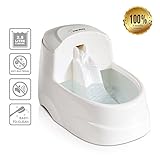 Dog Water Dispenser, marsboy Pet Fountain With 2.5L (0.66GAL) Capacity, 5Pcs Carbon Filter,Ultra Quiet, Anti Bacterial, Safe and Energysaving Water Bowl for Dogs Cats Birds