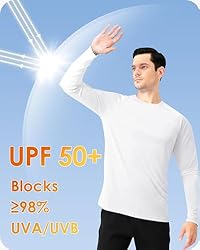 Boladeci Rash Guard for Men SPF Shirts Long Sleeve