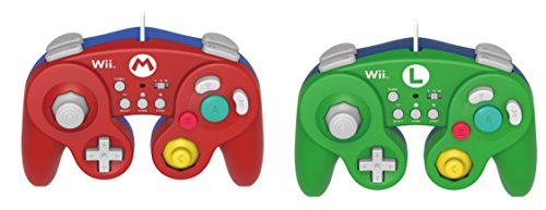 2 Pack Hori Battle Fight Pad Value Bundle For Wii U Mario Amp Luigi Bundle Versions With Turbo Nintendo Wii U Gamecube Classic Pro Controller Game Pad Red And Green Buy