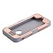 iPhone SE Case, Pandawell? Hybrid Heavy Duty Shockproof Full-Body Protective Case with Dual Layer [Hard PC+ Soft Silicone] Impact Protection for Apple iPhone SE / iPhone 5 SE - Rose Gold/Grey