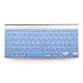 XSKN Hebrew Language Blue Color Silicone Keyboard Skin Cover Compatible with 2015 and Earlier Released MacBook Air 13 inch MacBook Pro 13 15 17 inch - US Layout