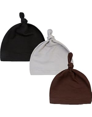 Newborn Cool Boy Nursery Beanie Hospital Hat Cotton Adjustable Knot Cap