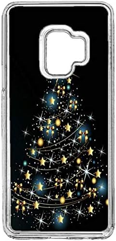 Samsung Galaxy S9 Christmas Case,Samsung S9 Bling Christmas Tree Hard Case Transparent Clear Christmas Party Holiday Ultra-Slim Case Compatible Samsung Galaxy S9