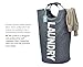 iwill CREATE PRO Collapsible College Laundry Bags for Heavy-Duty Use with Alloy Handles, Deep Grey