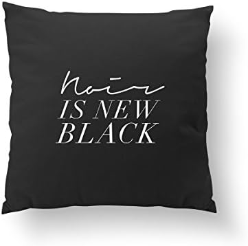 Noir Is New Black Pillow, Stylish Pillow, Quote Pillow, Gold Pillow, Fashion Chic, Typography Pillow, Home Decor, Cushion Cover,Throw Pillow