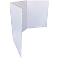 Royal Brites White Grid Trifold Presentation Board, Project Board, 14 x 33 Inches
