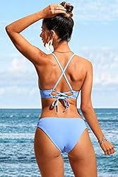 CRZ YOGA Womens Bikini Bottom Low Waisted Cheeky
