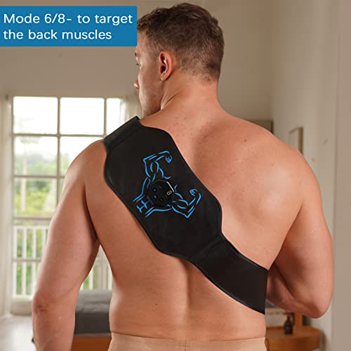 AILSWORTH Electronic Muscle Stimulator - Ab Machine, ABS Stimulator Abdominal Toning Belt for Men and Women, Muscle Toner Ab Training Device Sports Fitness AB Workout Equipment for Home Office
